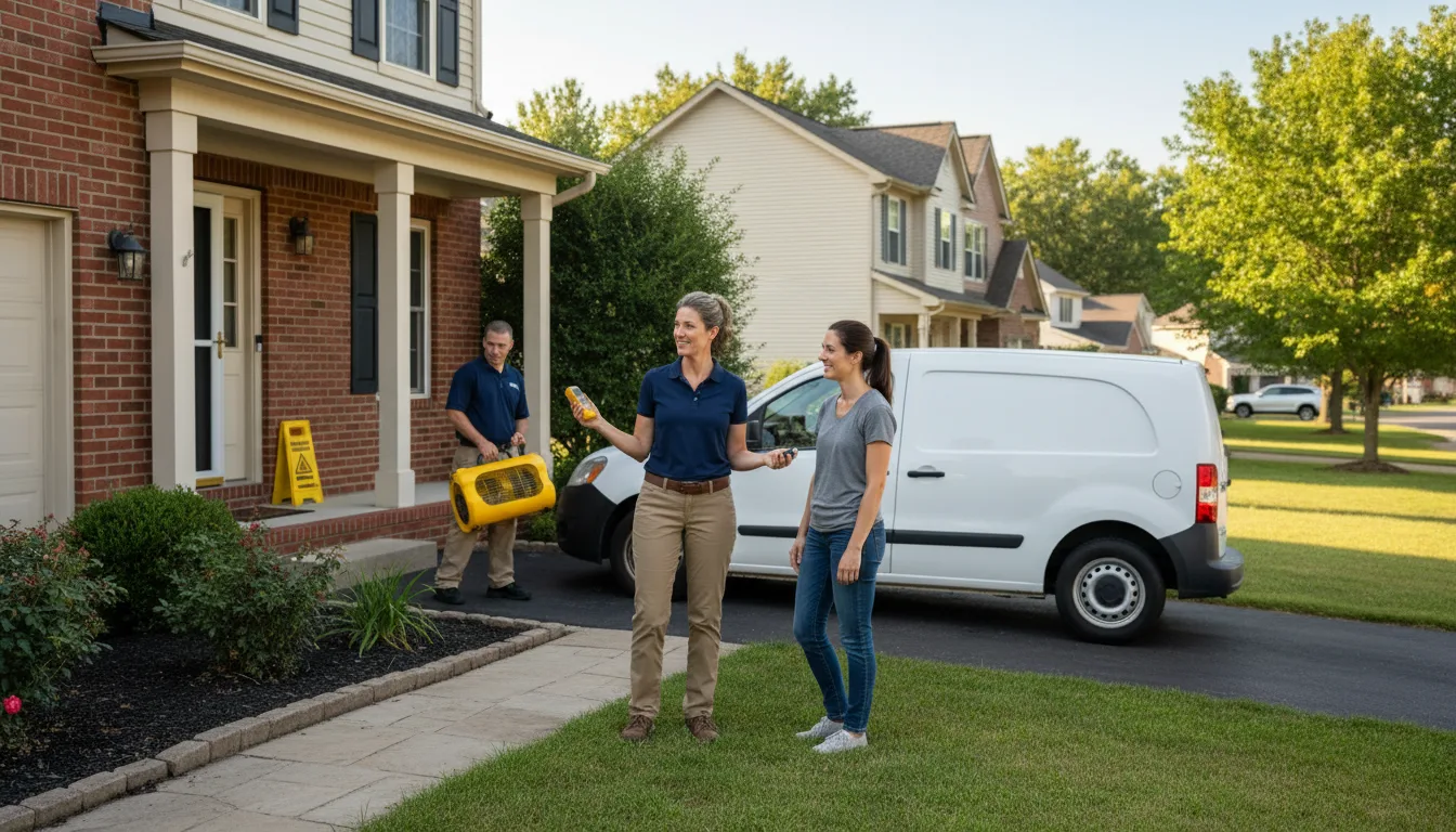Residential water damage restoration in Centerville, LA